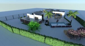 Nieuwe luxe huurvilla Blue Bay met zwembad