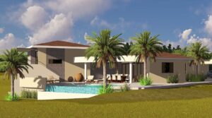 Nieuwe luxe huurvilla Blue Bay met zwembad