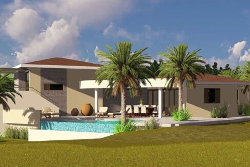 Nieuwe luxe huurvilla Blue Bay met zwembad