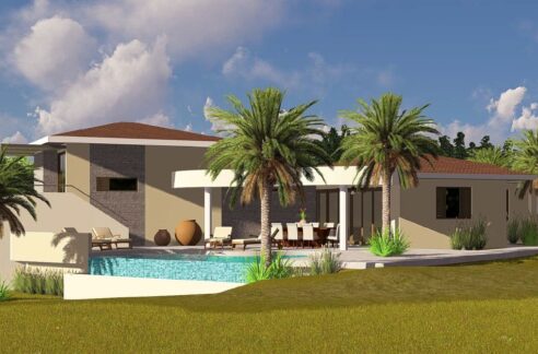 Nieuwe luxe huurvilla Blue Bay met zwembad