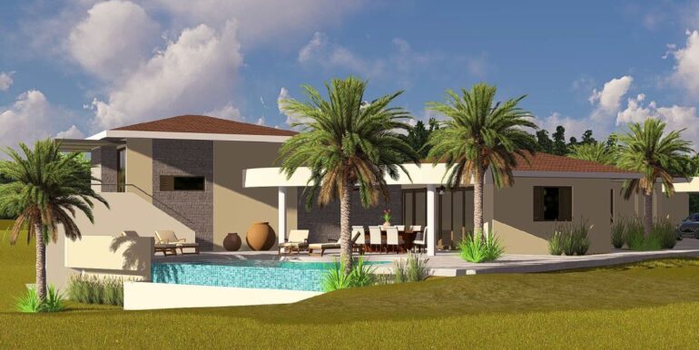 Nieuwe luxe huurvilla Blue Bay met zwembad