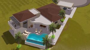 Nieuwe luxe huurvilla Blue Bay met zwembad