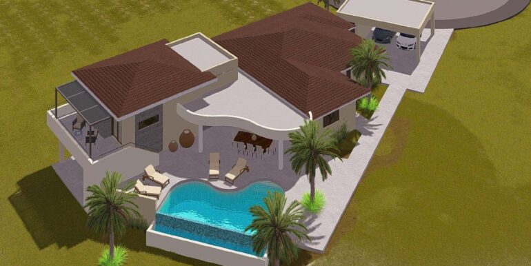Nieuwe luxe huurvilla Blue Bay met zwembad